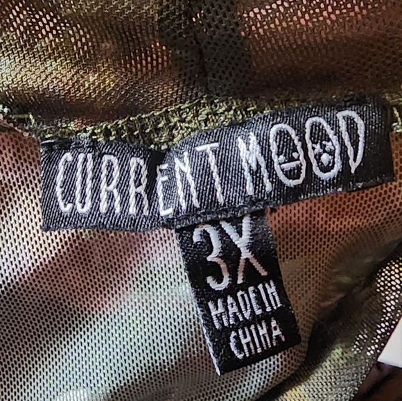 Dolls Kill Current Mood Da Vincis Demons Plus Size Mesh Top 3x Nwot - Picture 5 of 8